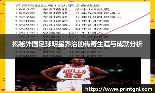 揭秘外国足球明星乔治的传奇生涯与成就分析