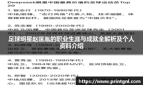 足球明星赵匡胤的职业生涯与成就全解析及个人资料介绍